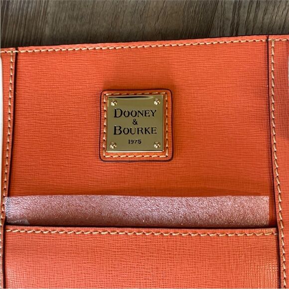 Dooney & Bourke Saffiano Lexington in Coral New with Tags - Picture 8 of 13